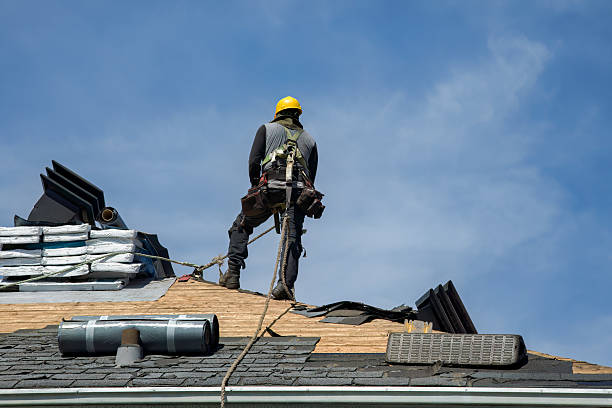 Professional Flat Roof Repair technician working in Coos Bay, OR